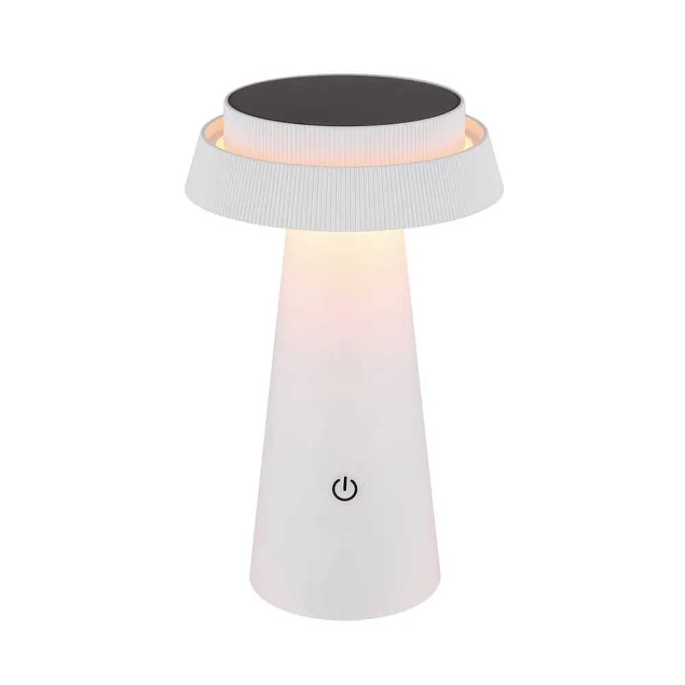 Dekorationsbelysning|Solcellelamper ^ Globo LED-bordlampe 36624, hvid, genopladeligt batteri, CCT, IP54, dæmpbar