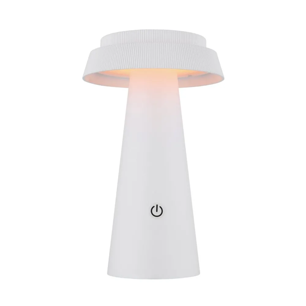 Dekorationsbelysning|Solcellelamper ^ Globo LED-bordlampe 36624, hvid, genopladeligt batteri, CCT, IP54, dæmpbar