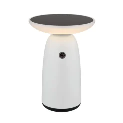 Solcellelamper ^ Globo LED-bordlampe 36625, hvid, metal, 23 cm, dæmpbar