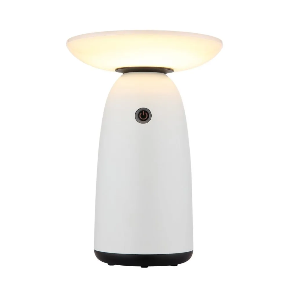 Solcellelamper ^ Globo LED-bordlampe 36625, hvid, metal, 23 cm, dæmpbar