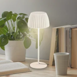 Briloner Bordlamper > LED-bordlampe Loca, antik hvid, højde 36 cm, metal/plast