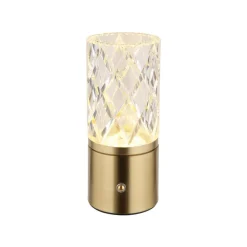 Bordlamper ^ Globo LED-bordlampe Lunki, messingfarvet, højde 19 cm, CCT