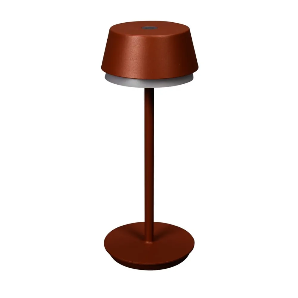 Konstsmide Terrassebelysning > LED-bordlampe Lyon, terracotta, IP54, dæmper, CCT, RGB