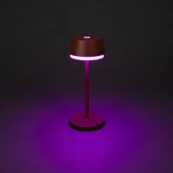 Konstsmide Terrassebelysning > LED-bordlampe Lyon, terracotta, IP54, dæmper, CCT, RGB