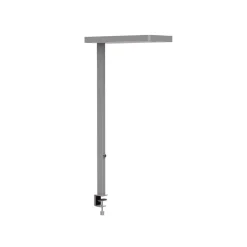 Arbejdsrum/Kontor ^ Maul LED-bordlampe javal, sølv, 120 cm, dæmpbar, klemmefod