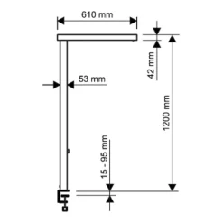 Maul Arbejdsrum/Kontor > LED-bordlampe juvis, sort 120 cm dæmpbar klemmefod