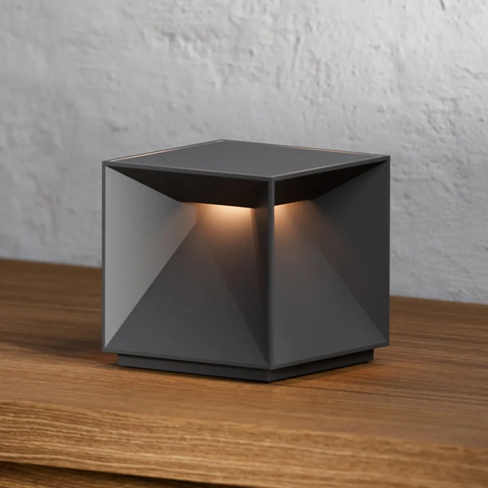 Sigor Dekorationsbelysning|Terrassebelysning > LED-bordlampe med batteri Nutalis, grafitgrå, IP54, dæmpbar