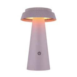 Globo Solcellelamper > LED-bordlampe 36624, pink, genopladeligt batteri, CCT, IP54, dæmpbar