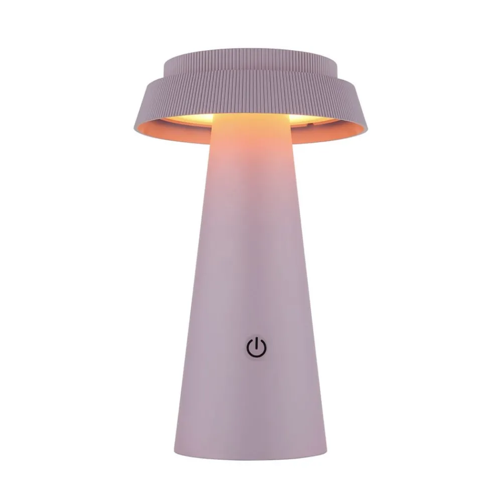 Globo Solcellelamper > LED-bordlampe 36624, pink, genopladeligt batteri, CCT, IP54, dæmpbar