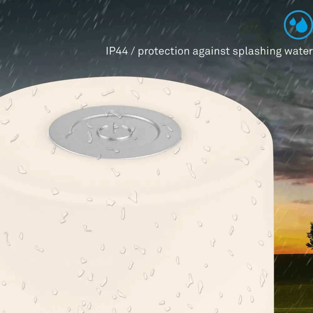 Briloner Dekorationsbelysning|Terrassebelysning > LED-bordlampe Smal, kromfarvet, 2.700K, dæmpbar