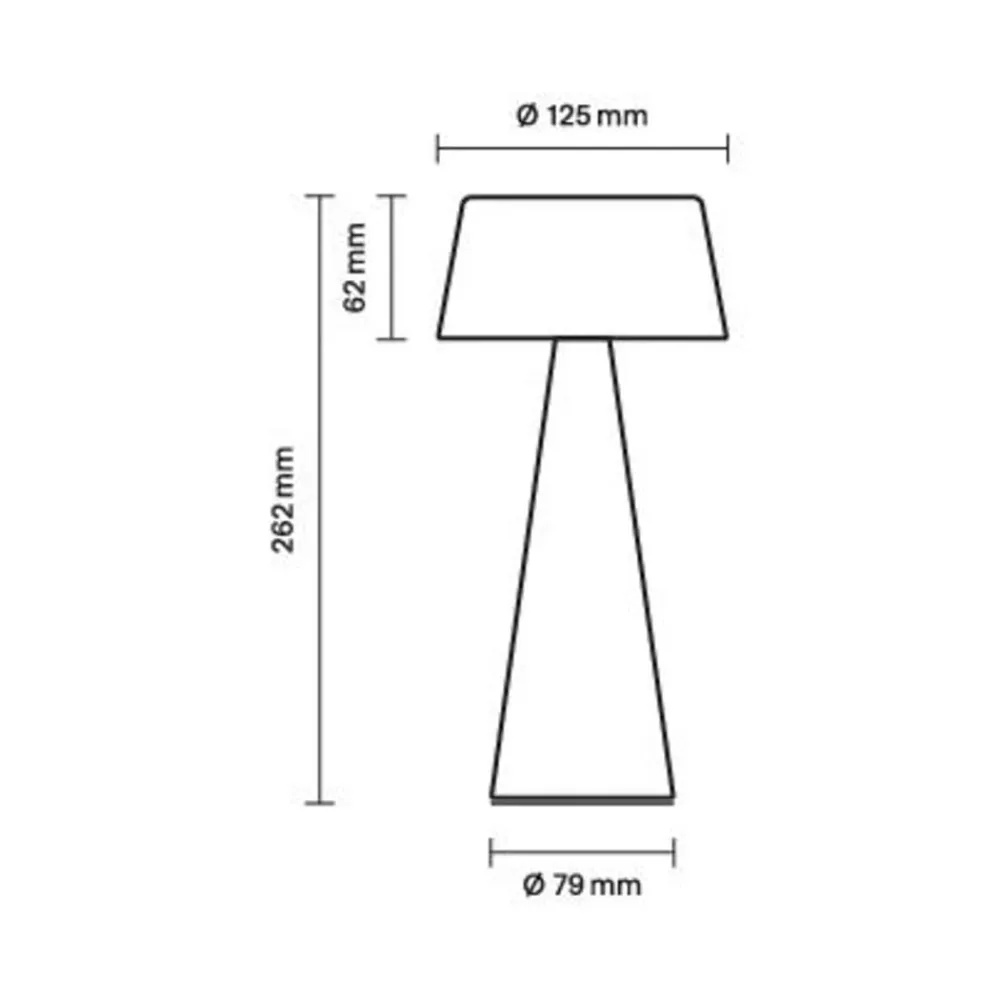 Sigor Solcellelamper > LED-bordlampe Solino, beige, solcelle/USB, 26 cm, IP44