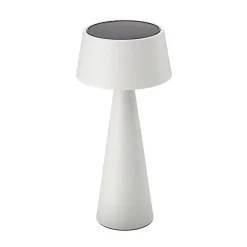 Dekorationsbelysning|Solcellelamper ^ Sigor LED-bordlampe Solino, hvid, solcelle/USB, 26 cm, IP44