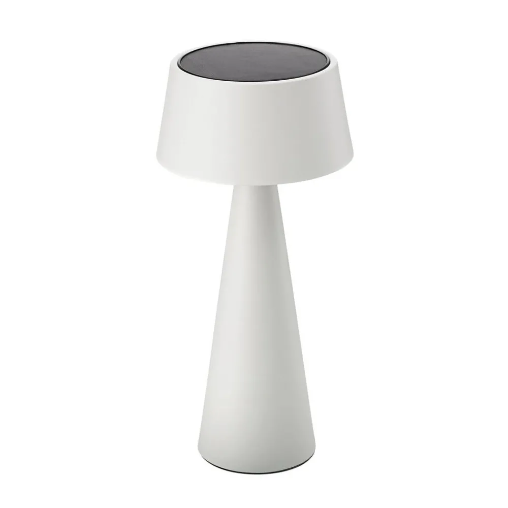 Dekorationsbelysning|Solcellelamper ^ Sigor LED-bordlampe Solino, hvid, solcelle/USB, 26 cm, IP44
