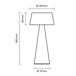 Dekorationsbelysning|Solcellelamper ^ Sigor LED-bordlampe Solino, hvid, solcelle/USB, 26 cm, IP44