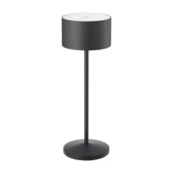 Sigor Dekorationsbelysning|Terrassebelysning > LED-bordlampe Veluna, sort, højde 25 cm IP44 dæmpbar CCT