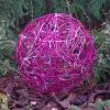 STAR TRADING Dekorationsbelysning > LED 3D-designkugle Galax Fun, Ø 30 cm, fuchsia