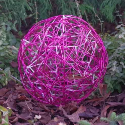 STAR TRADING Dekorationsbelysning > LED 3D-designkugle Galax Fun, Ø 30 cm, fuchsia