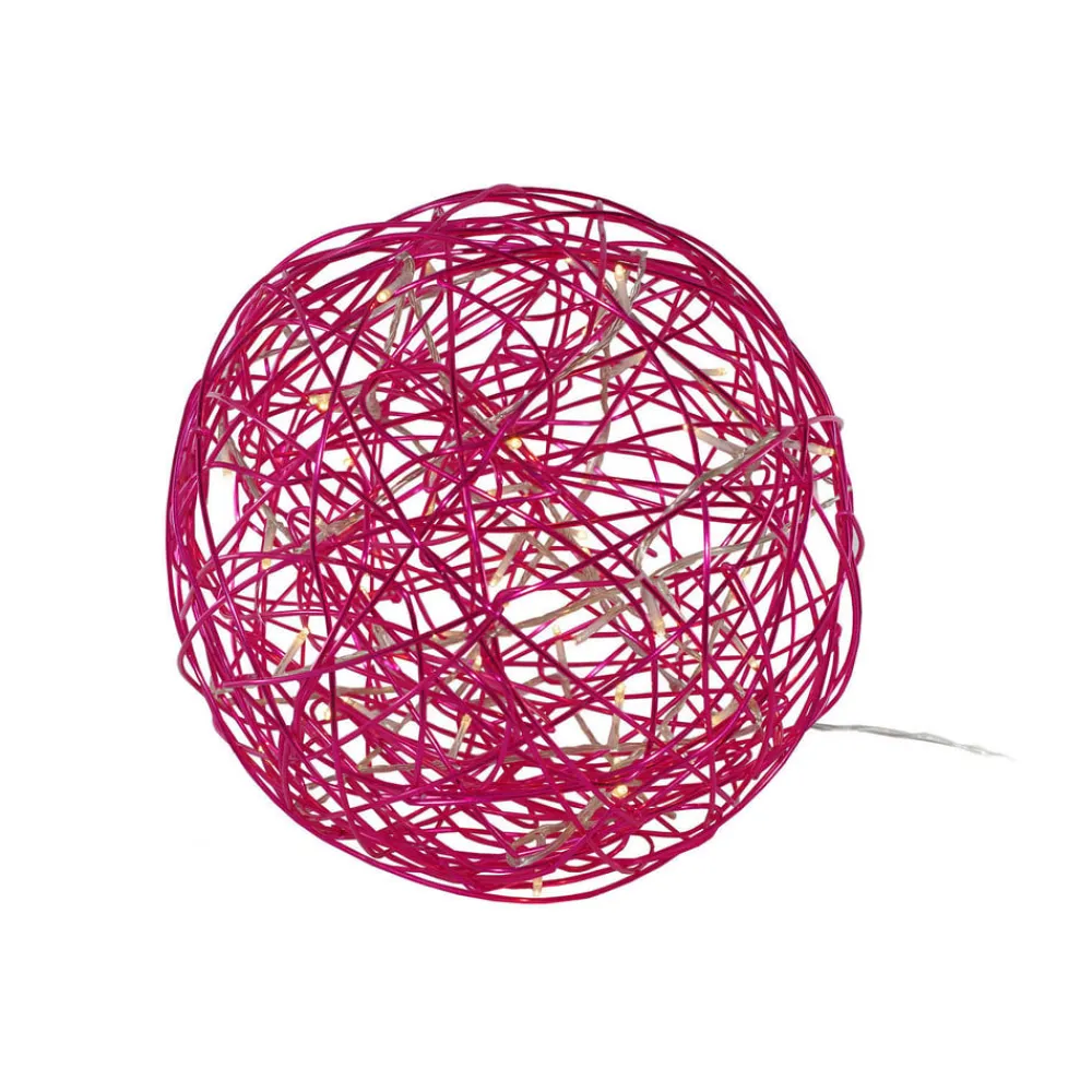 STAR TRADING Dekorationsbelysning > LED 3D-designkugle Galax Fun, Ø 30 cm, fuchsia