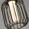 Searchlight Led Pærer > LED Deco Pære Cylinder E27 4,5W 2,700K sort metalstivere