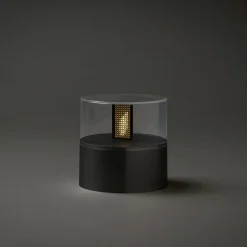 Konstsmide Christmas Julepynt|Julelys Udendørs > LED-dekorationslampe med flammeeffekt, sort sokkel