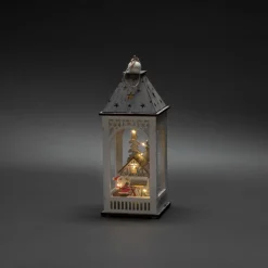 Konstsmide Christmas Julepynt > LED-dekorationslygte med hus og julemand