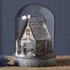 STAR TRADING Dekorationsbelysning|Julepynt > LED dekorationslys Kupol hus, brun