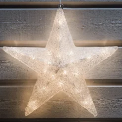 Konstsmide Christmas Julepynt|Julelys Udendørs > LED-dekorationsstjerne til udendørs brug, Ø 40 cm