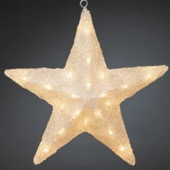 Konstsmide Christmas Julepynt|Julelys Udendørs > LED-dekorationsstjerne til udendørs brug, Ø 40 cm
