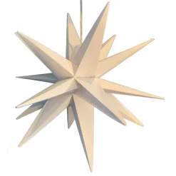 STERNTALER Dekorationsbelysning|Julepynt > LED-dekostjerne, 18 takker, Ø 25 cm, hvid
