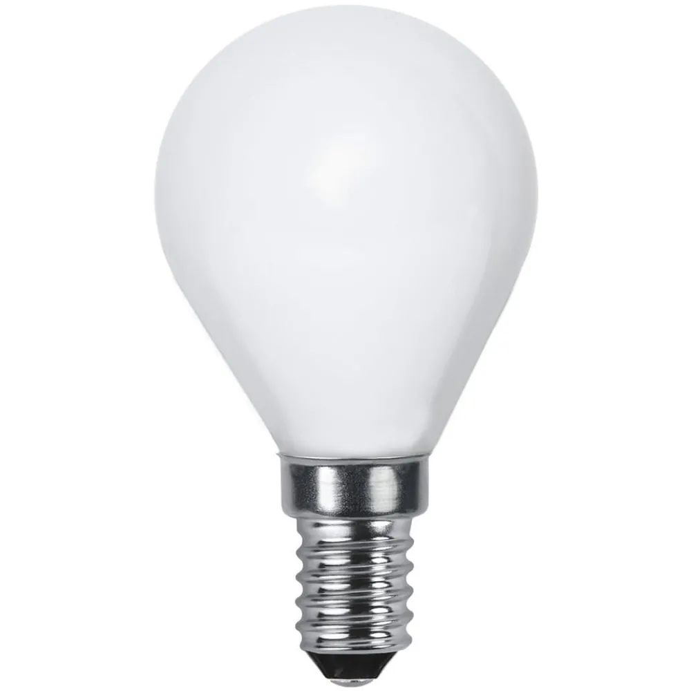 STAR TRADING Led Pærer > LED-dråbepære E14 2.700 K, opal, Ra90 4,7 W