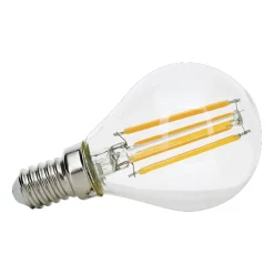 Dæmpbar Led-Pære|Led Pærer ^ ORION LED-dråbepære E14 4,5 W Filament 827 kan dæmpes