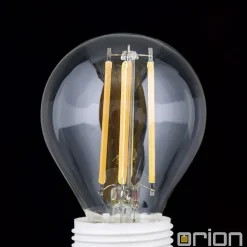 Dæmpbar Led-Pære|Led Pærer ^ ORION LED-dråbepære E14 4,5 W Filament 827 kan dæmpes