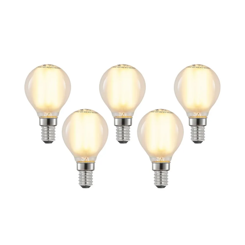 Dæmpbar Led-Pære ^ Arcchio LED-dråbepære E14 4 W 2.700 K mat dæmpes, 5 stk