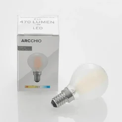 Dæmpbar Led-Pære ^ Arcchio LED-dråbepære E14 4 W 2.700 K mat dæmpes, 5 stk