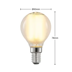 Arcchio Dæmpbar Led-Pære > LED-dråbepære E14 4 W 2.700 K mat dæmpes, 2 stk