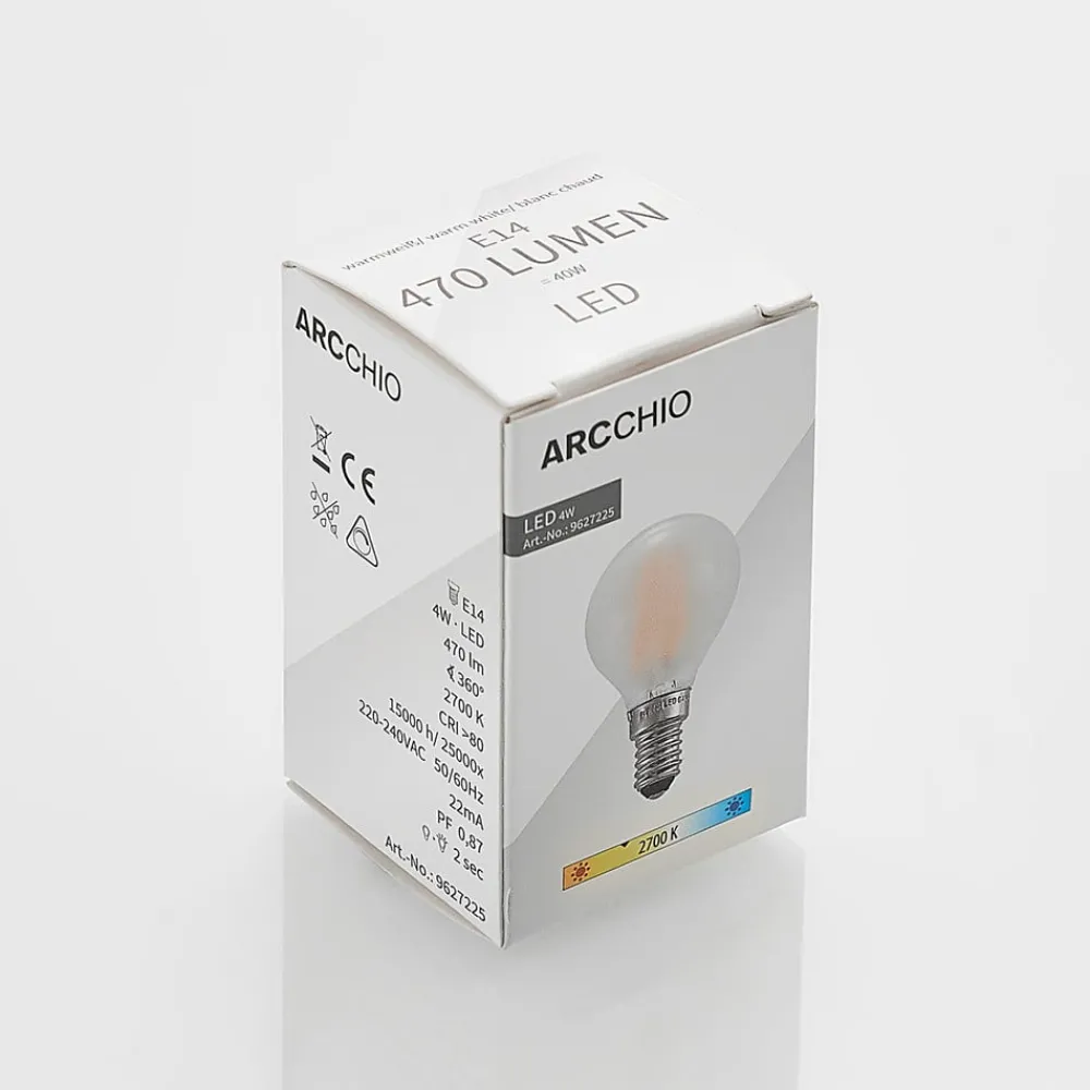 Arcchio Dæmpbar Led-Pære > LED-dråbepære E14 4 W 2.700 K mat dæmpes, 2 stk
