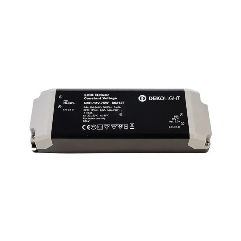 Deko-Light Driver Konstant Strøm|Driver Konstant Spænding > LED-driver Basic, CV, Q8H-12-75W