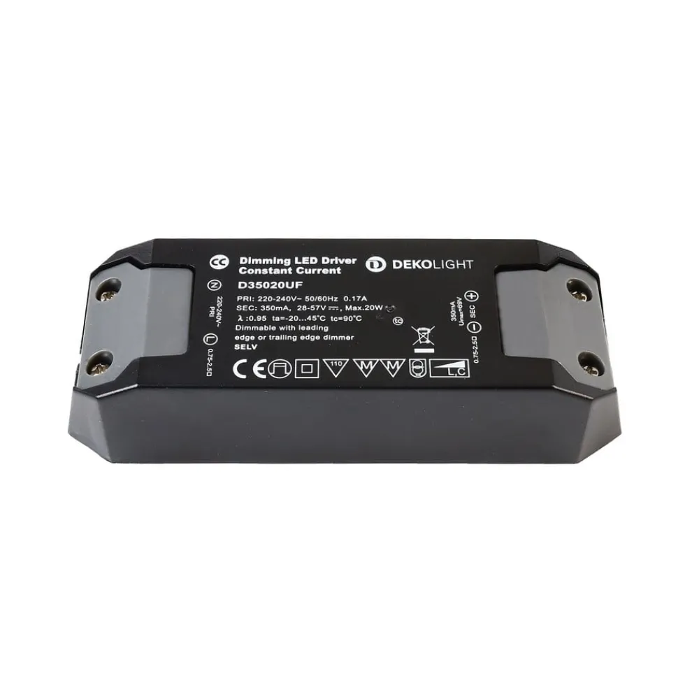 Deko-Light Driver Konstant Strøm > LED-driver Basic, dæmpbar, CC, D35020UF/20W