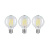 Arcchio Dæmpbar Led-Pære|Filament Pære > LED E27 8 W G80 2.700 K filament dæmpes klar 3 stk
