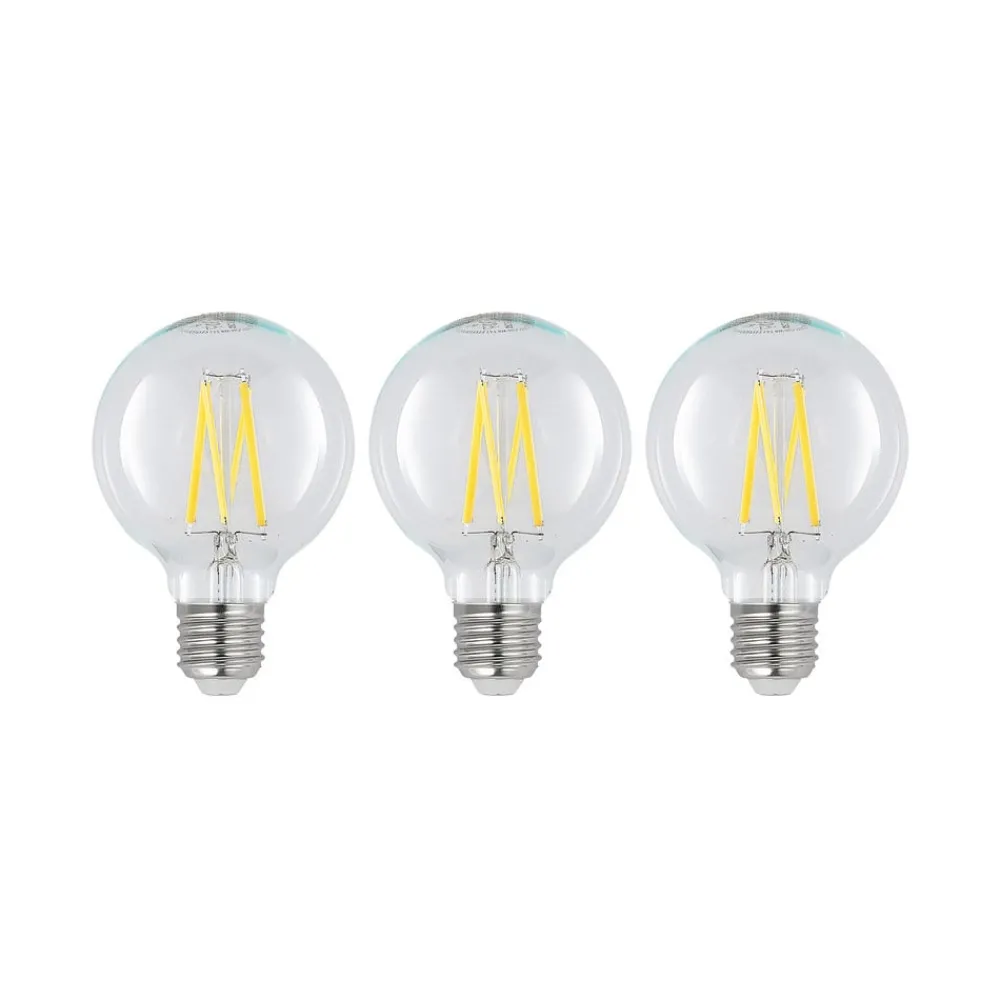 Arcchio Dæmpbar Led-Pære|Filament Pære > LED E27 8 W G80 2.700 K filament dæmpes klar 3 stk