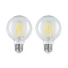 Arcchio Filament Pære > LED E27 8 W G80 2.700 K filament dæmpes klar 2 stk