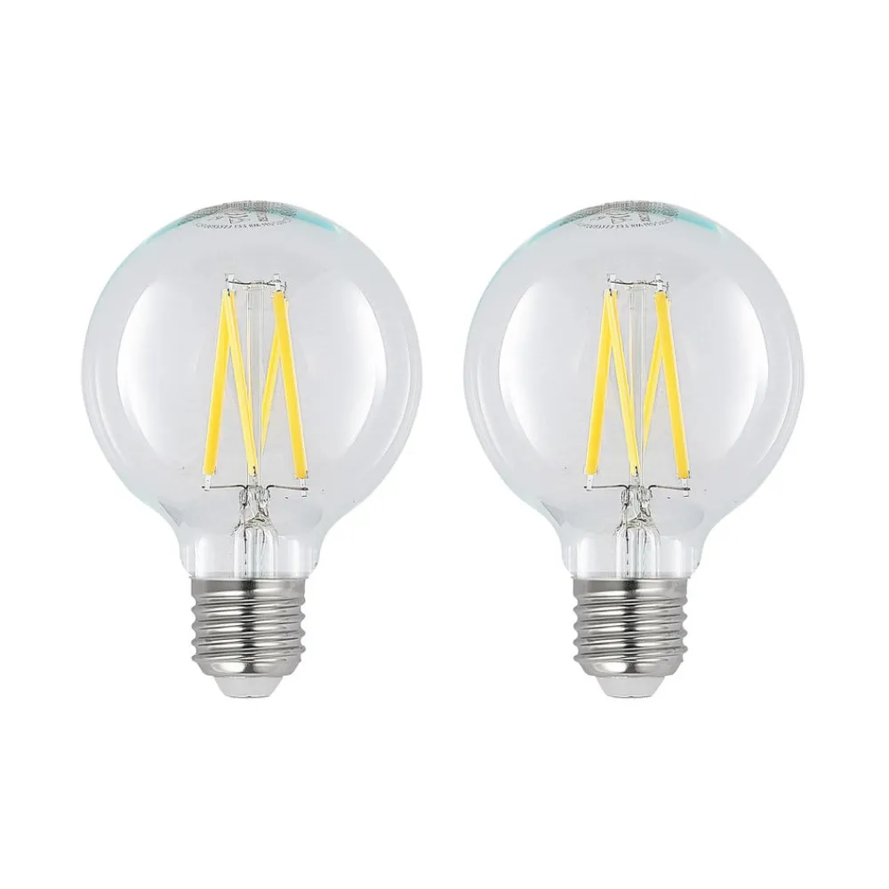 Arcchio Filament Pære > LED E27 8 W G80 2.700 K filament dæmpes klar 2 stk