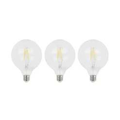Dæmpbar Led-Pære|Filament Pære ^ Arcchio LED-filament E27 6 W 2.700 K G125 Globe klar 3 stk