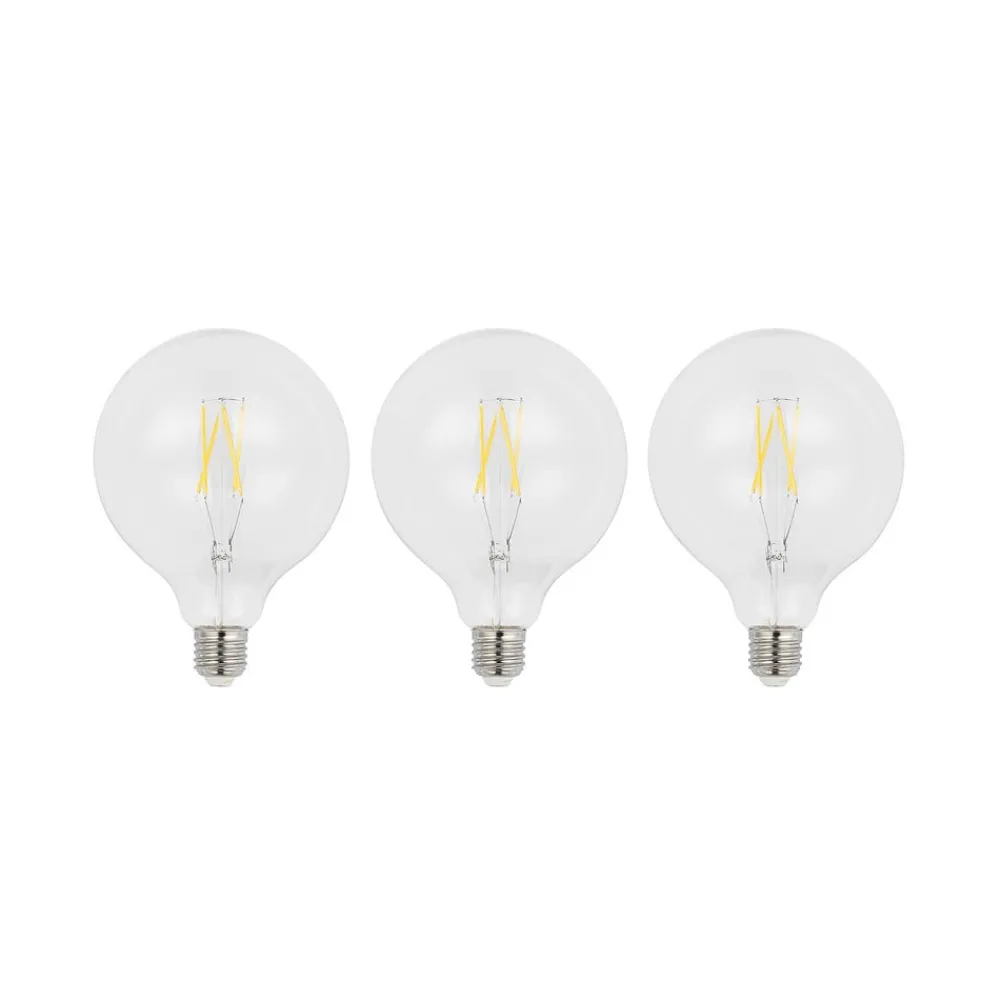 Dæmpbar Led-Pære|Filament Pære ^ Arcchio LED-filament E27 6 W 2.700 K G125 Globe klar 3 stk