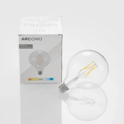 Dæmpbar Led-Pære|Filament Pære ^ Arcchio LED-filament E27 6 W 2.700 K G125 Globe klar 3 stk