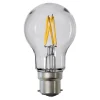 STAR TRADING Filament Pære > LED-filamentpære, A55, B22, 2,4 W, klar, 2.700 K