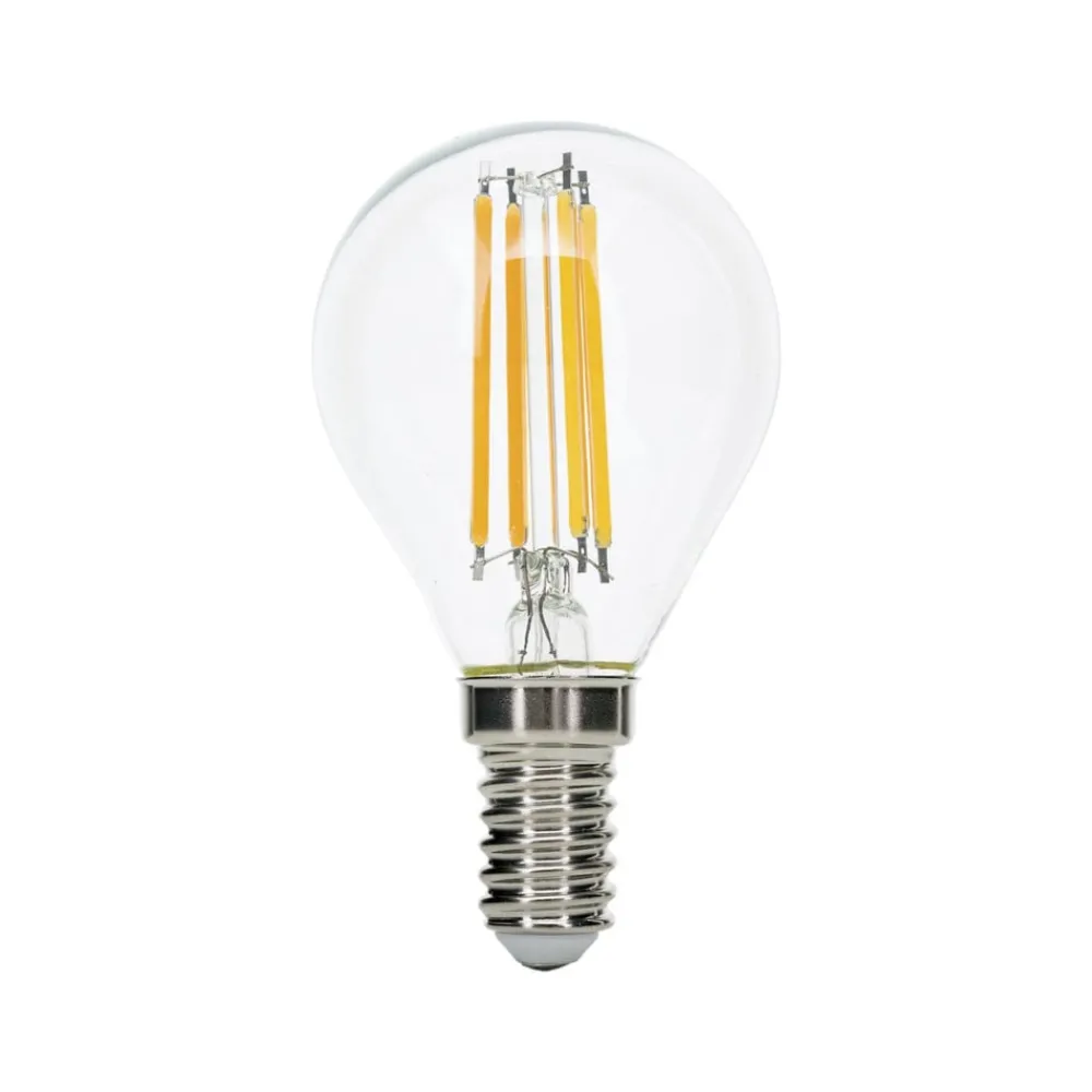 ORION Dæmpbar Led-Pære|Filament Pære > LED-filamentpære E14 G45 klar 6W 827 720lm dæmpbar