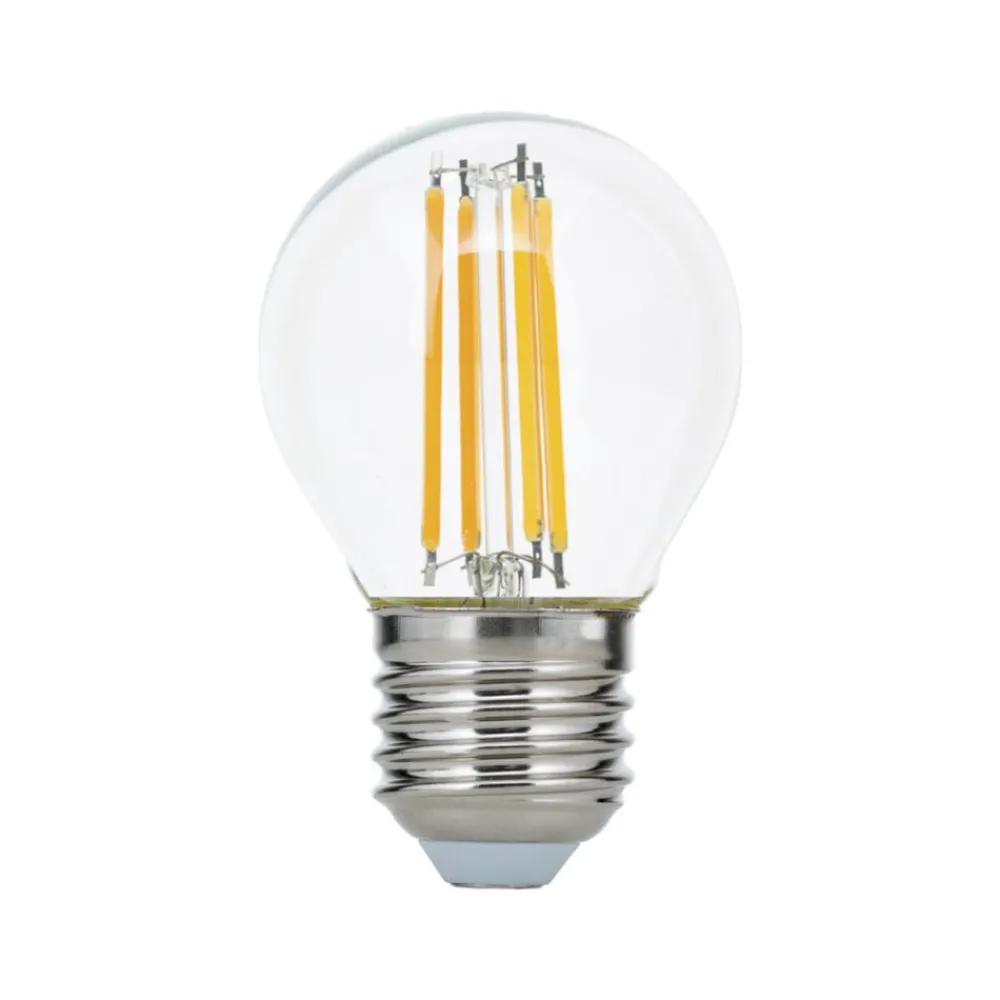 ORION Dæmpbar Led-Pære|Filament Pære > LED-filamentpære E27 G45 klar 6W 827 720lm dæmpbar