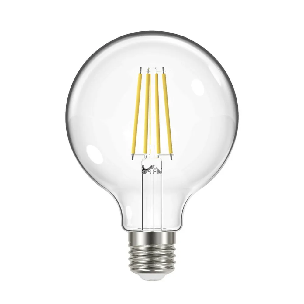 Filament Pære|Led Pærer ^ Arcchio LED-filamentpære, E27, G95, 3,8W, 3000K, 806lm, 3 enheder