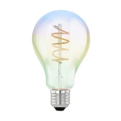 EGLO Dæmpbar Led-Pære|Filament Pære > LED-filamentpære E27 4W A75 2000K iriserende dæmpbar